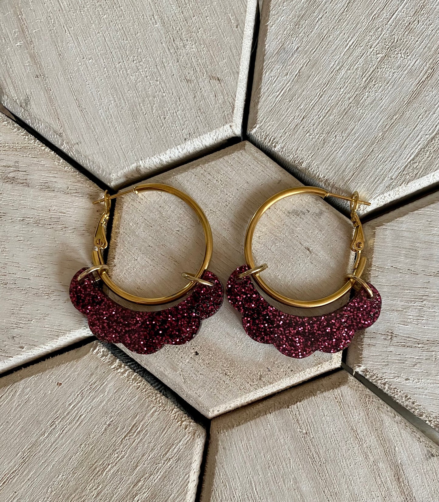 Glitter Hoops