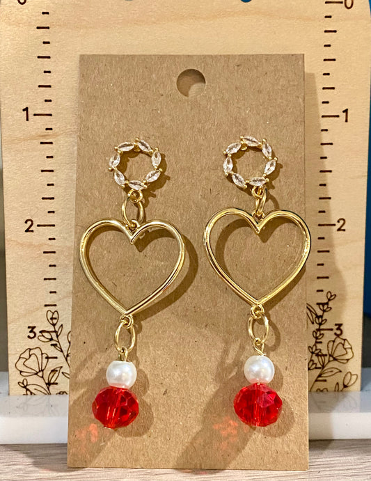 Gold Heart Dangle