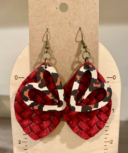 Leopard Heart and Red Leather