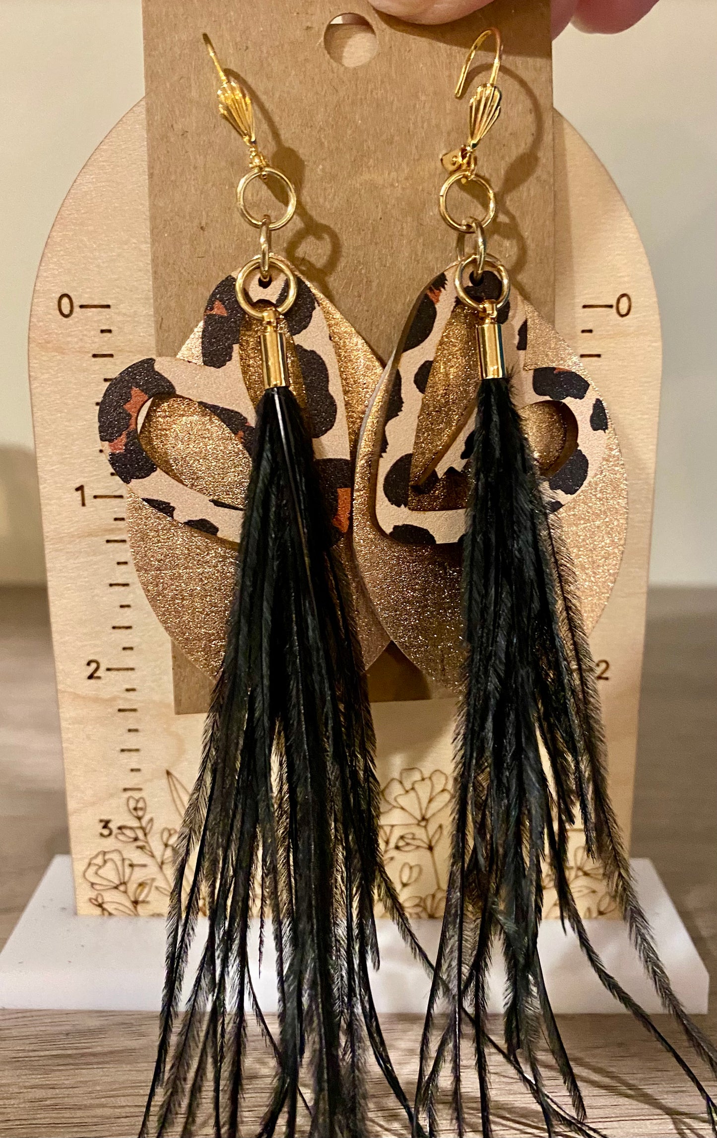 Mix Ostrich Feather Earrings