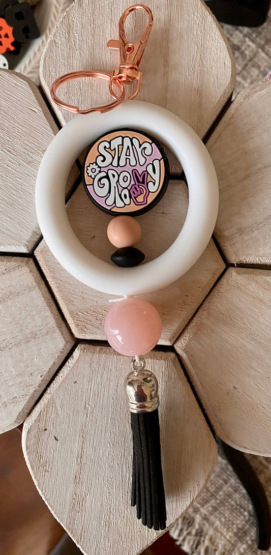 Stay Groovy Key Chain