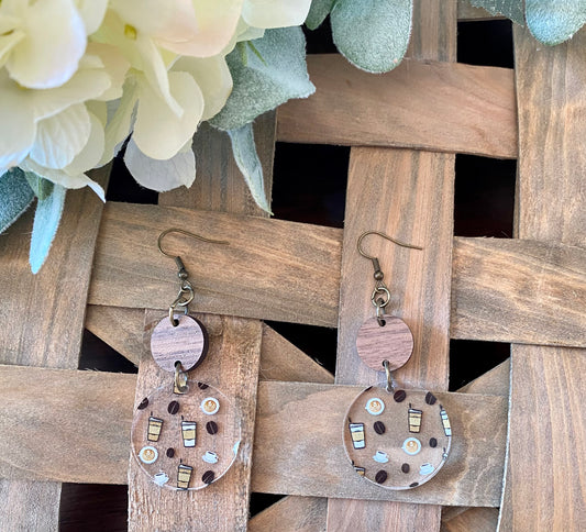 Coffee Earrings