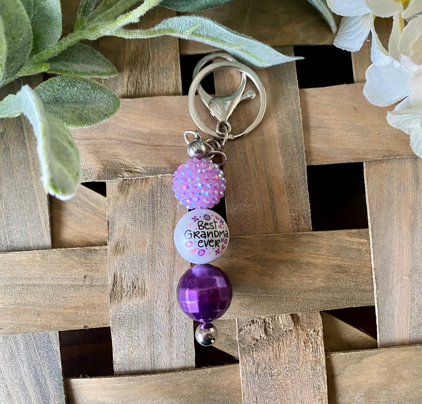 “Best Grandma Ever” Keychain