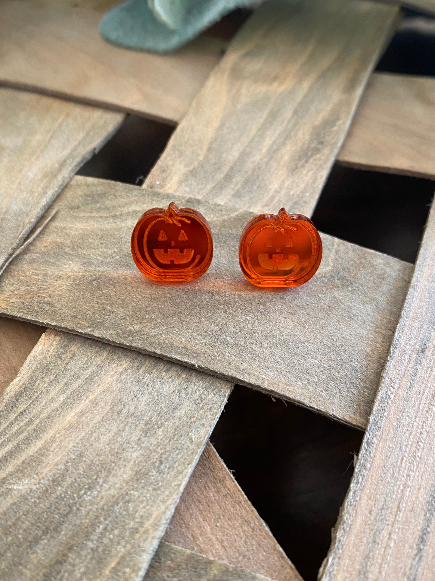 Jack O Lantern Studs