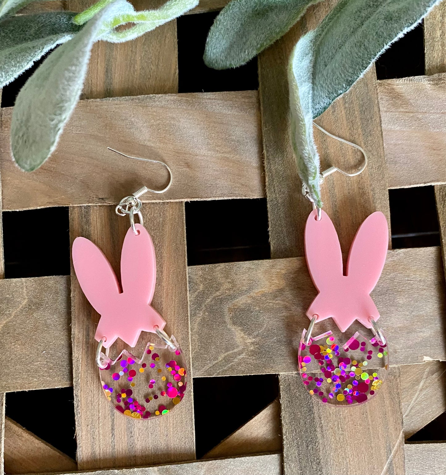 Glitter Bunnies Egg Heads