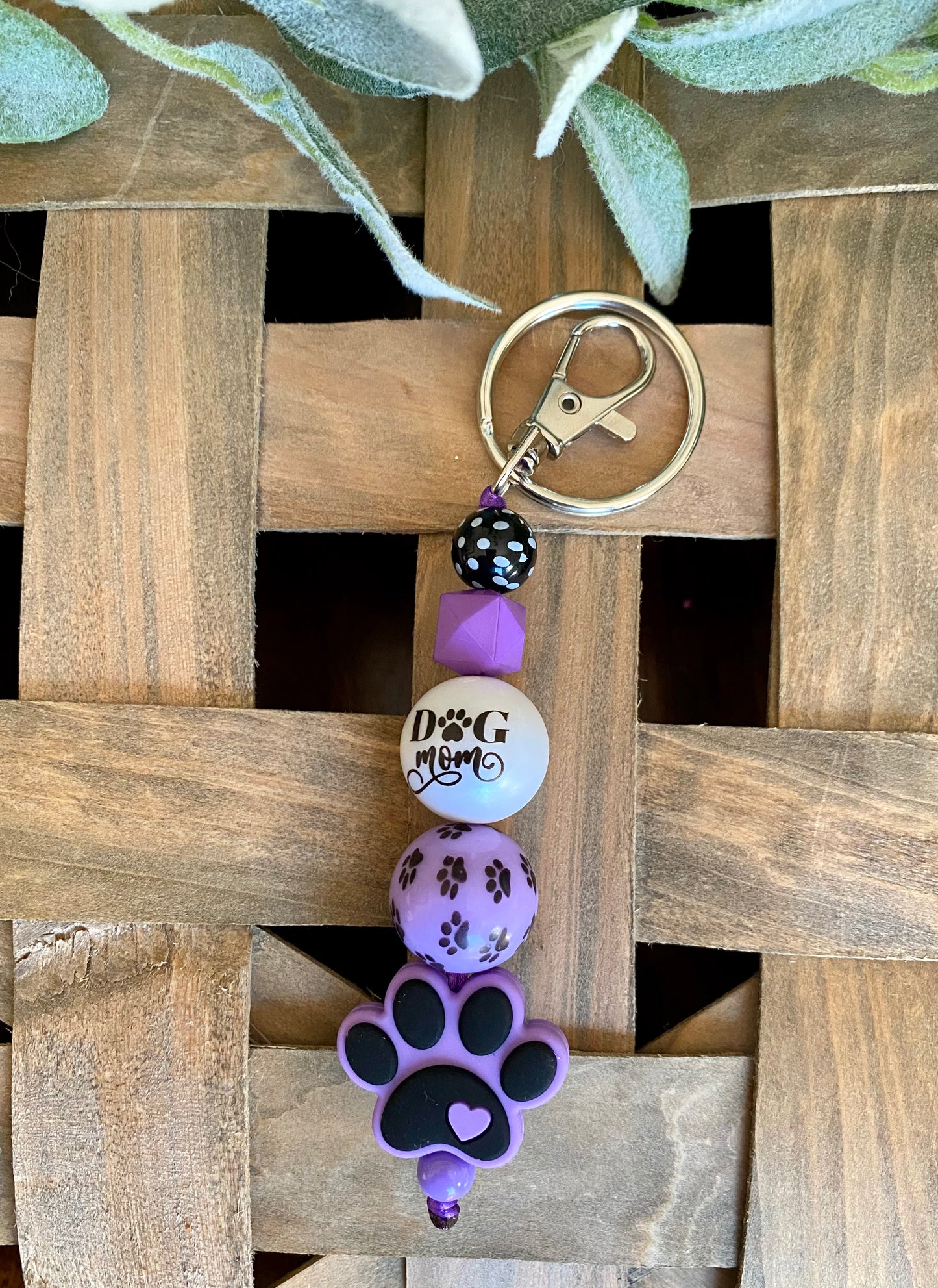 Dog Mom Keychain